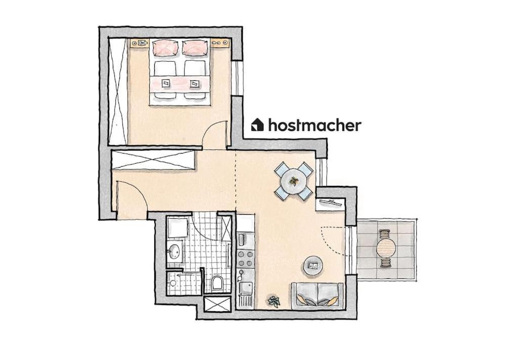 Elegant 1Br Flat With Balcony By Hm Apartment Wien Ngoại thất bức ảnh